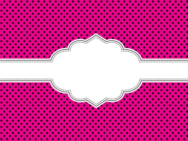 Pink Polka Dot Background vector