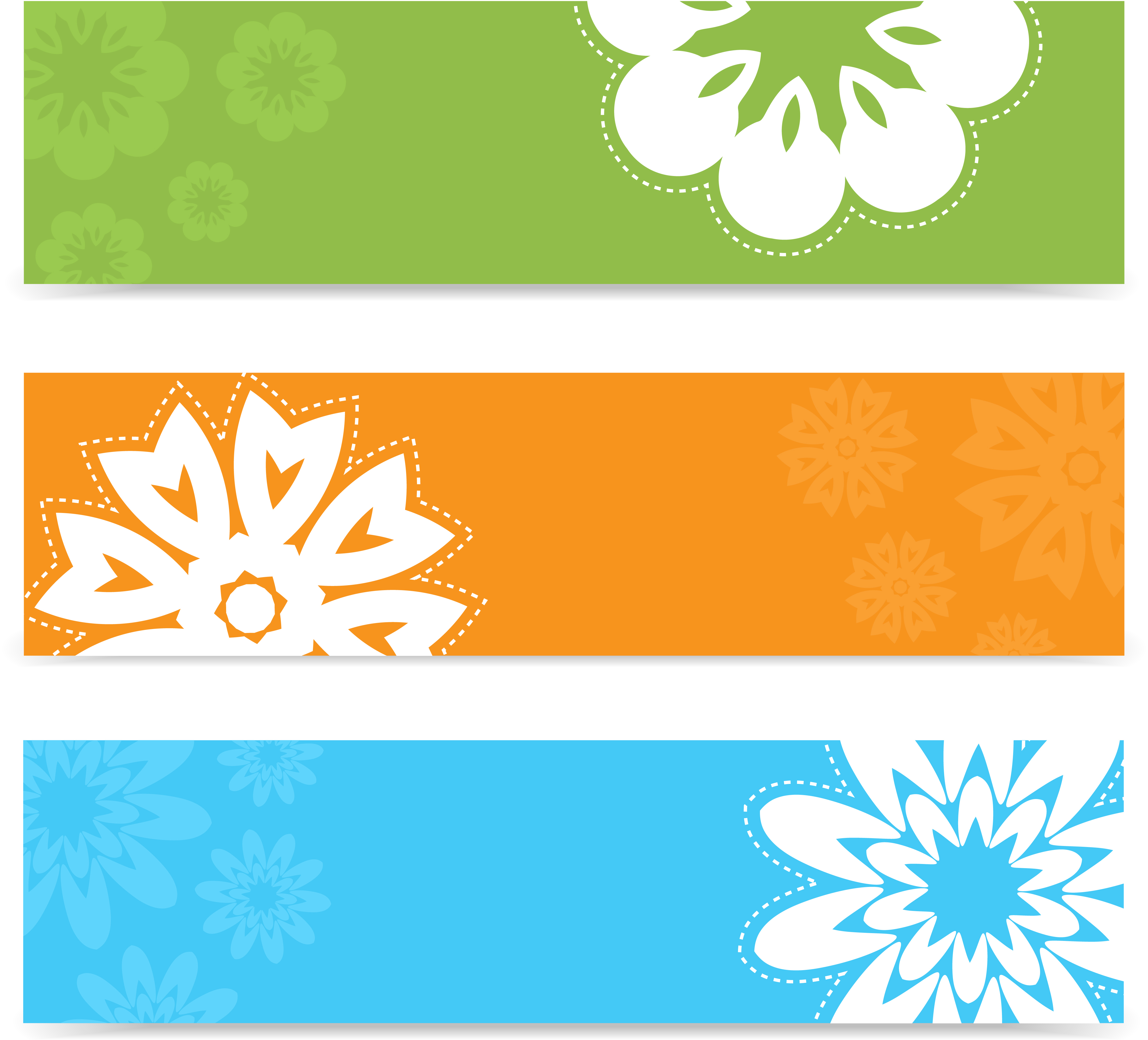 Download Floral banners 236914 Vector Art at Vecteezy