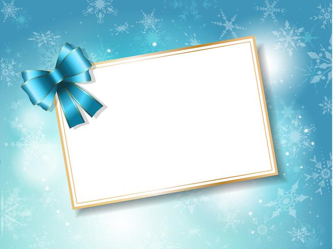Christmas gift card background vector