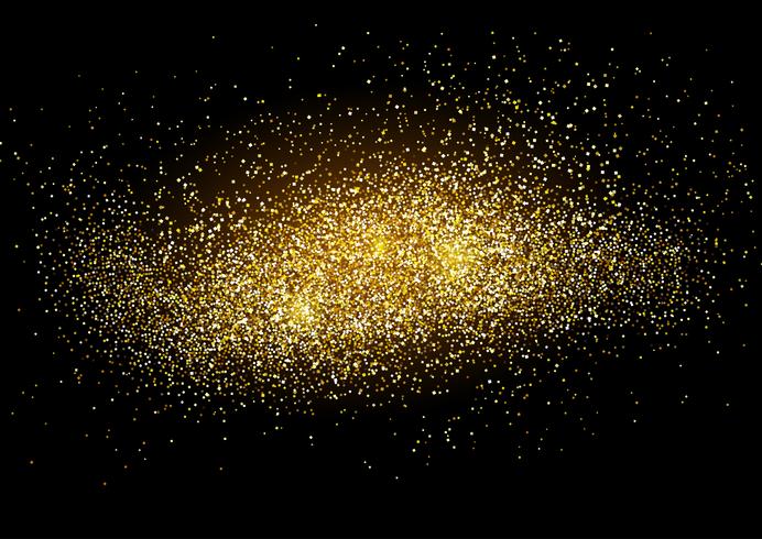 Gold glitter background vector