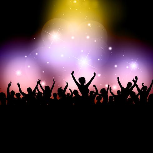 Excited audience vector