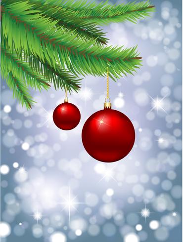 Christmas baubles  vector