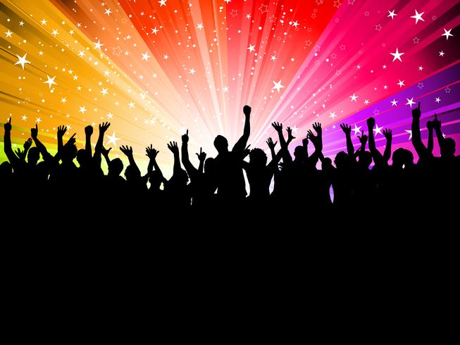 Party crowd vector