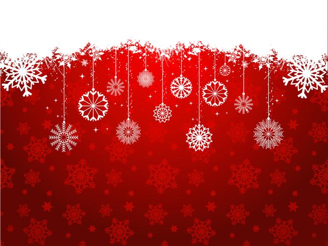 Christmas snowflake background vector