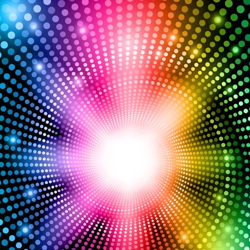 Rainbow abstract lights vector