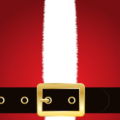 Santas coat and belt vector