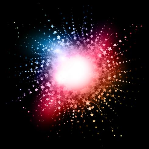 Abstract starbust effect background vector