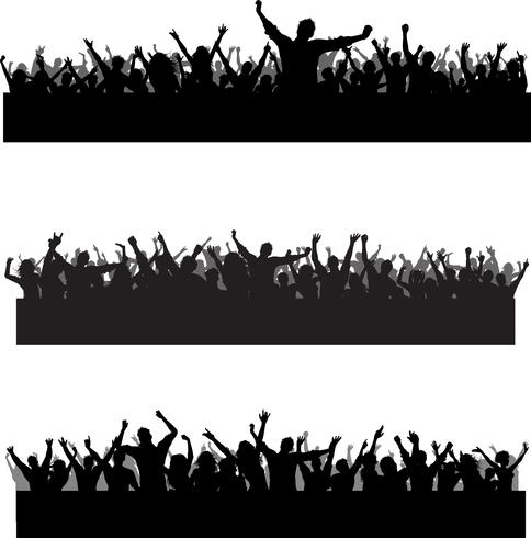 Crowd scenes vector