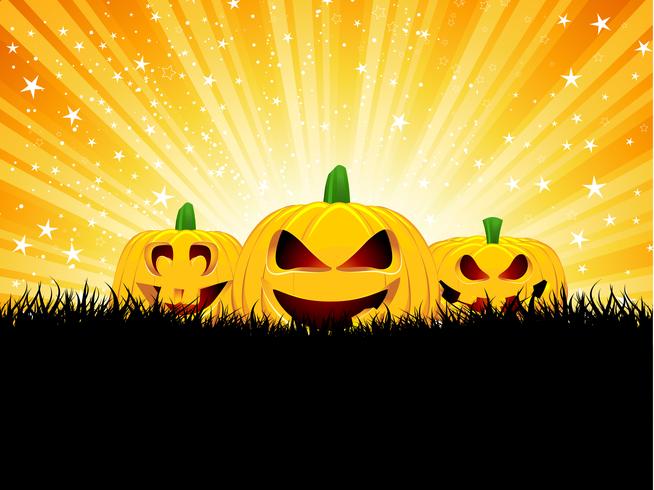 Calabazas de Halloween vector