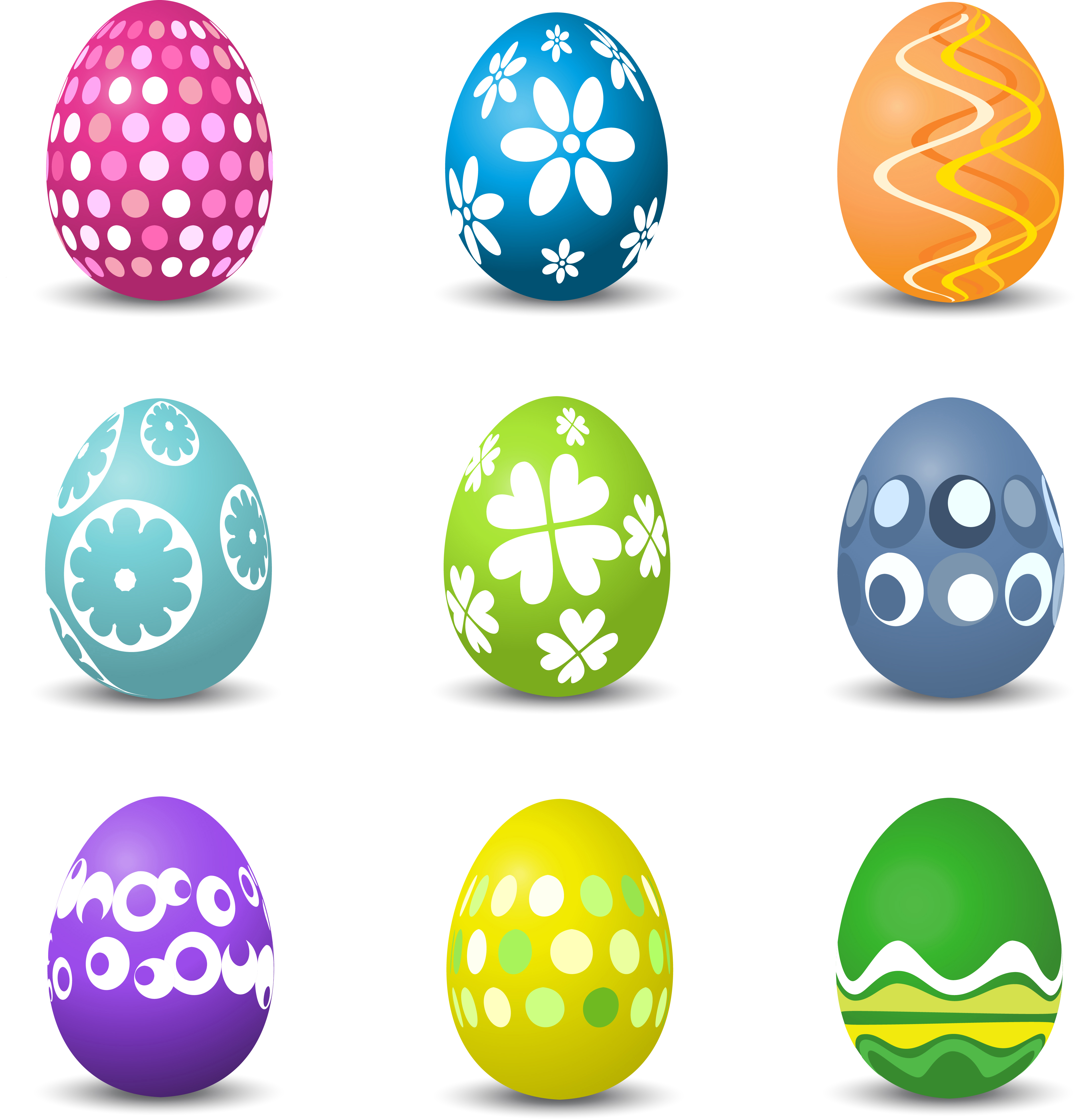 Dessin Oeufs De Paques A Imprimer Gratuit œufs de Pâques - Telecharger Vectoriel Gratuit, Clipart Graphique