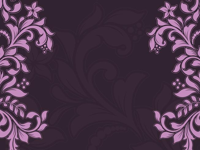 Floral frame vector