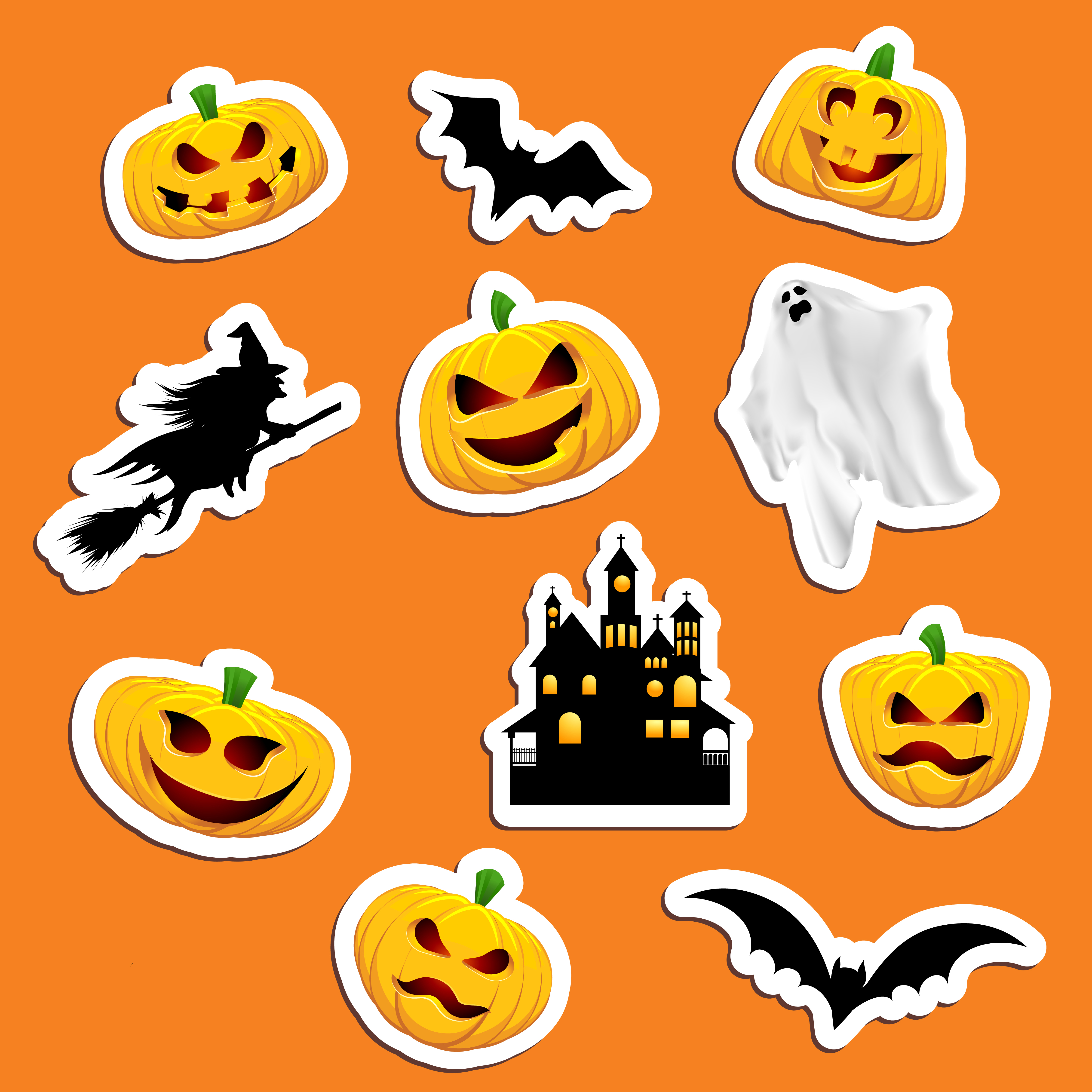 Halloween Stickers Download Free Vectors Clipart Graphics Vector Art