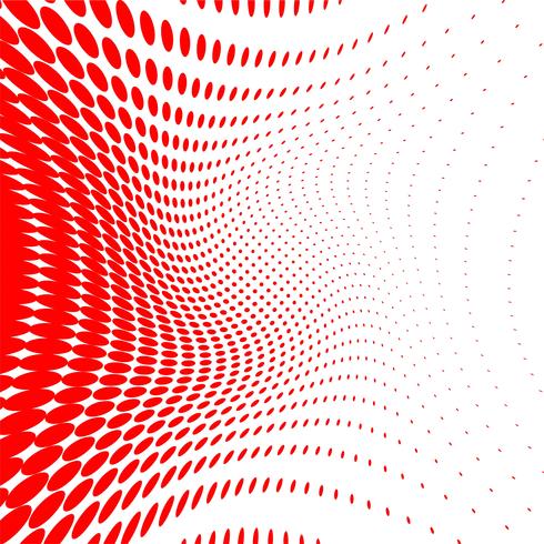 Abstract red halftone background vector