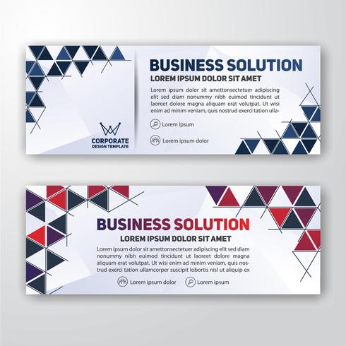 Modern corporate banner background design vector