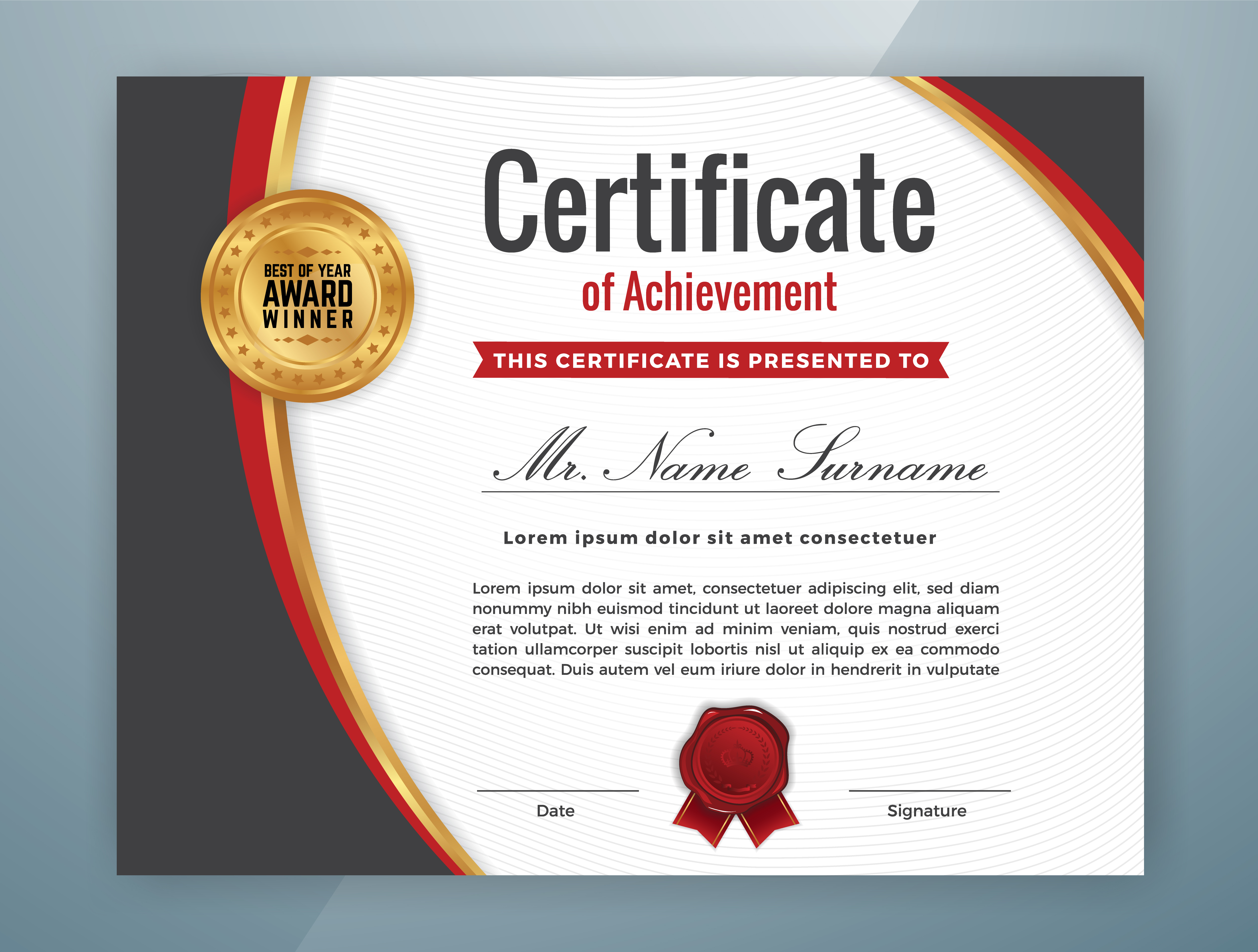 Pages Certificate Templates