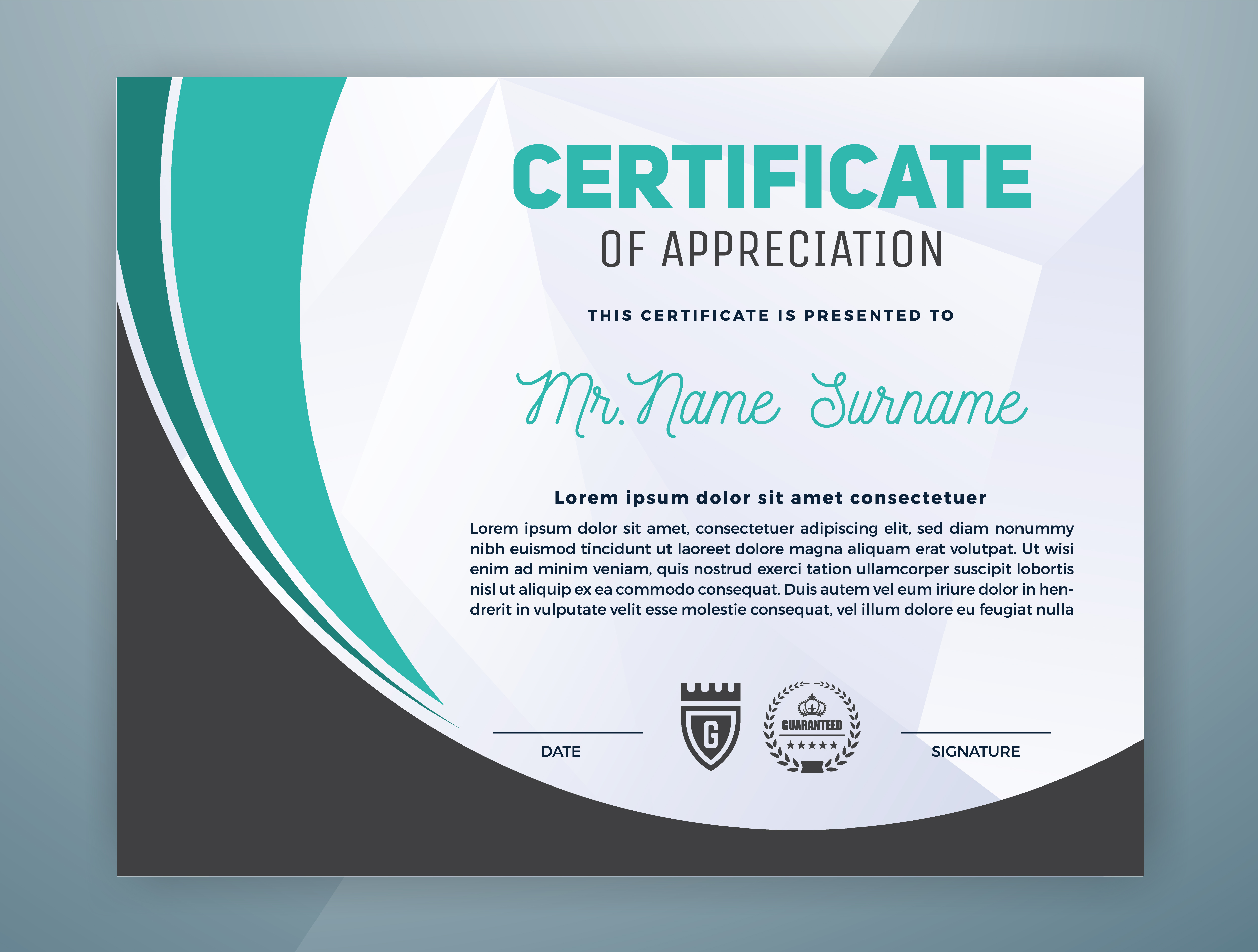 Multipurpose Professional Certificate Template Design 237277 Vector Art ...