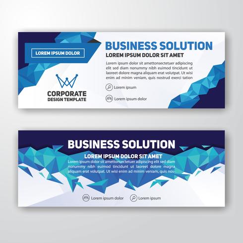 Modern corporate banner background design vector