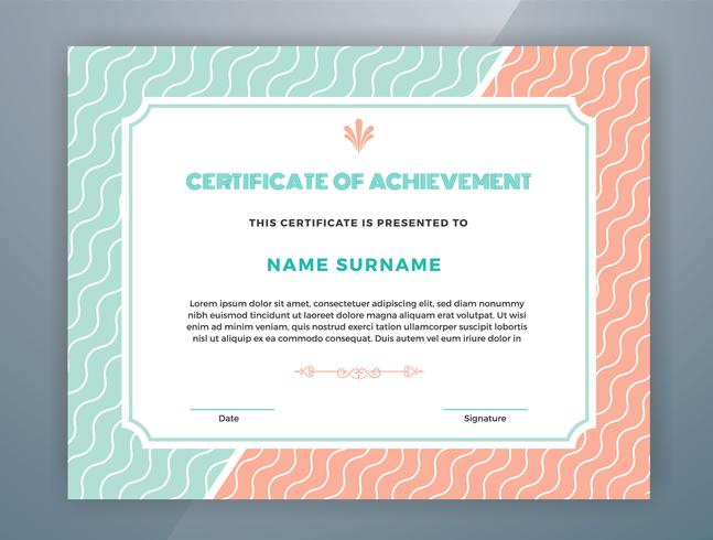 Multipurpose Professional Certificate Template Design vector