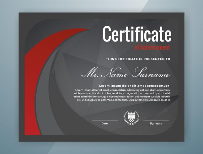 Multipurpose Professional Certificate Template Design vector