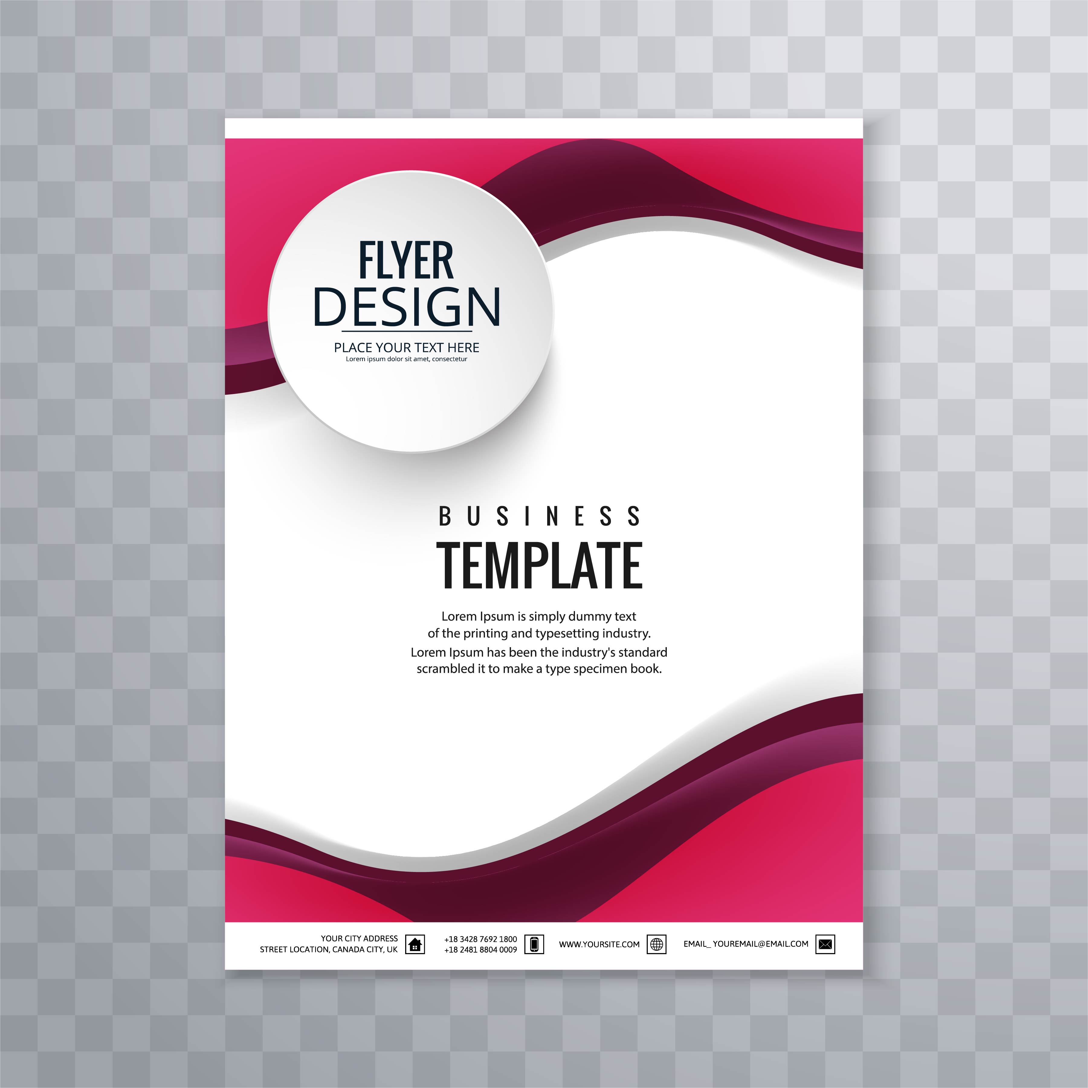 Abstract Business Flyer Wave Design 237415 Vector Art At Vecteezy