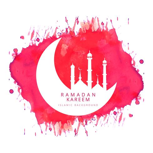 Beautiful Ramadan Kareem islamic background vector