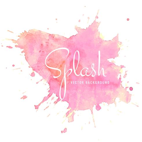 Beautiful watercolor colorful splash design vector