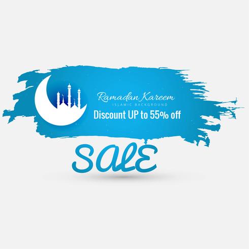 Ramadan kareem religious sale background vector