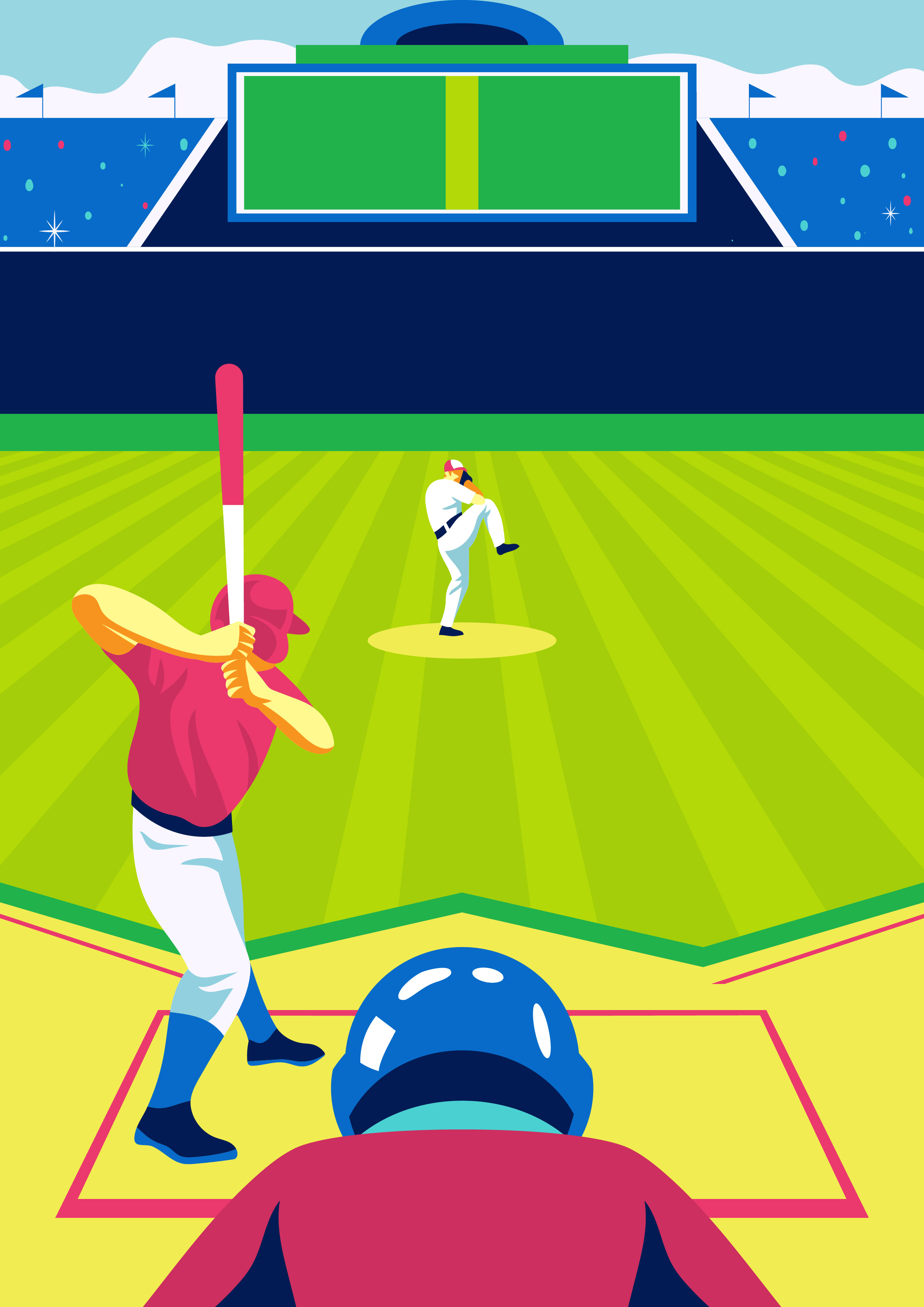 Download Baseball Player Free Vector Art - (1734 Free Downloads)