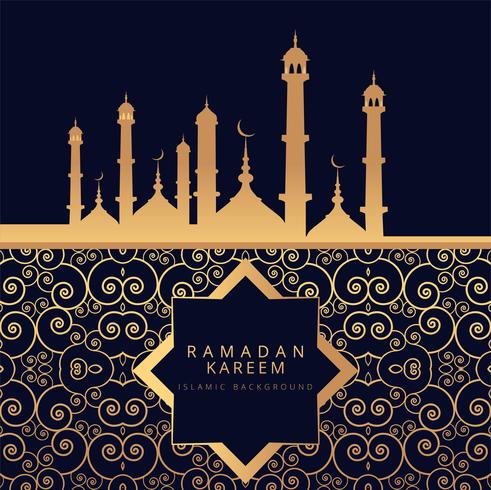 Ramadan kareem religious background vector