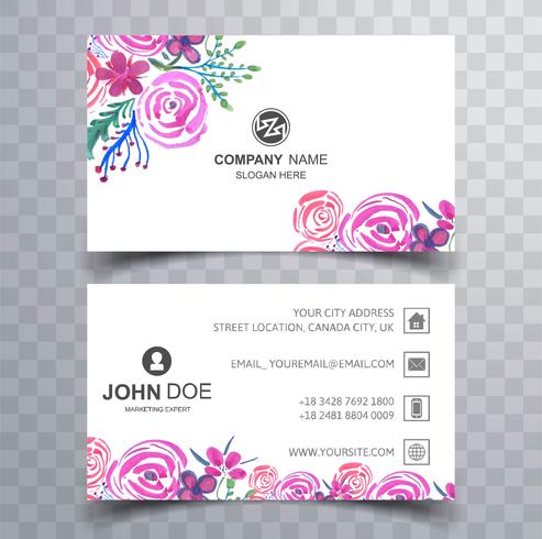 Modern colorful business card template vector