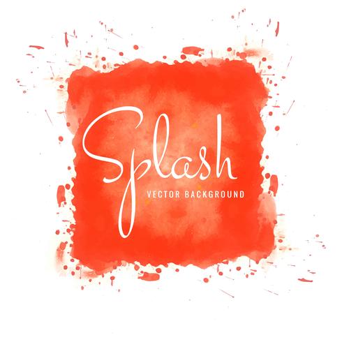 Diseño abstracto brillante splash acuarela vector