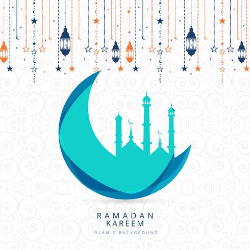 Vector de ilustración de fondo religioso de Ramadan Kareem