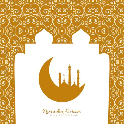 Ramadan kareem religiosa iskamic ilustración de fondo vector