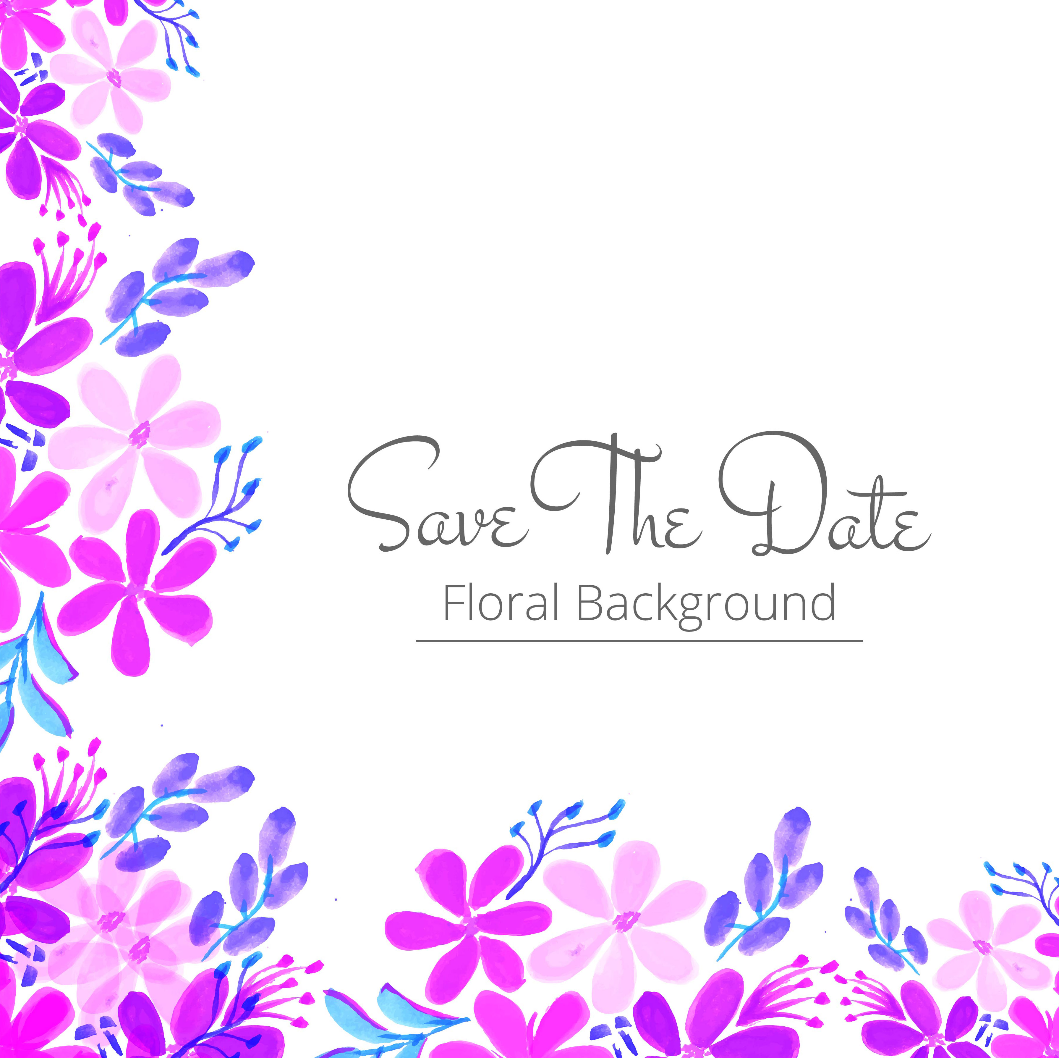 Download Abstract colorful watercolor flowers background - Download Free Vectors, Clipart Graphics ...