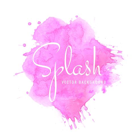 Beautiful splash bright watercolor design vector