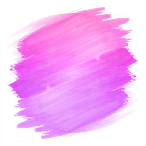 Abstract hand draw stroke pink watercolor design vector