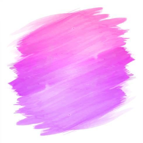 Abstract hand draw stroke pink watercolor design vector