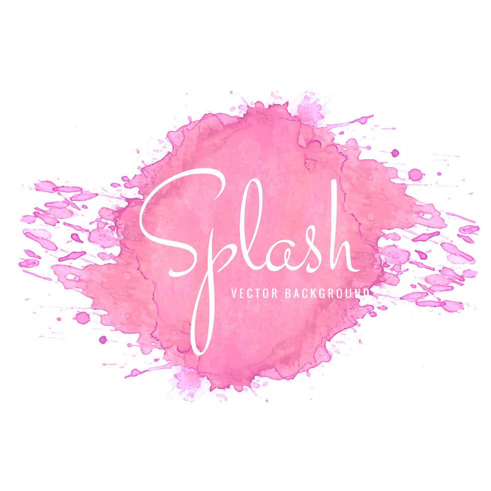Pink watercolor splash background 237516 Vector Art at Vecteezy