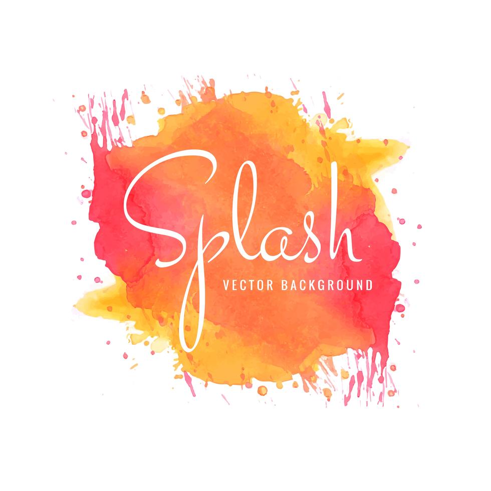 Modern colorful watercolor splash design vector 237523 Vector Art at ...