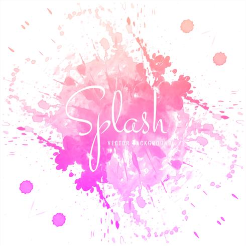 Watercolor splash design background vector