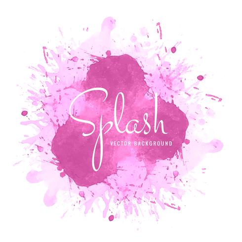 Abstract colorful watercolor splash background vector