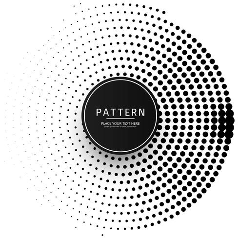 Abstract circular dots pattern background vector