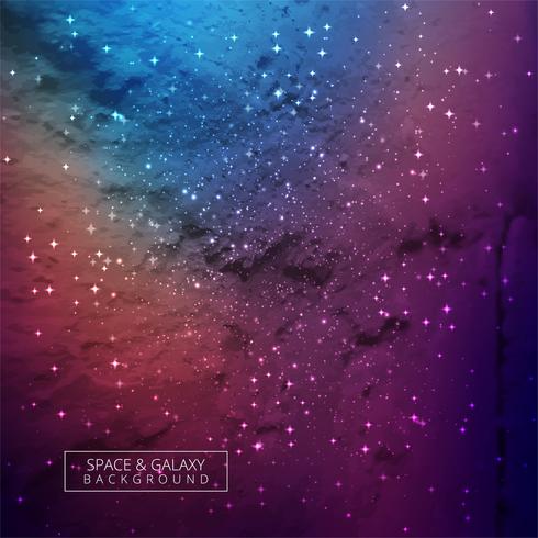 Universe colorful galaxy background vector