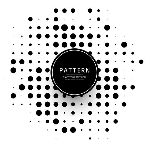 Modern halftone dotted design vector
