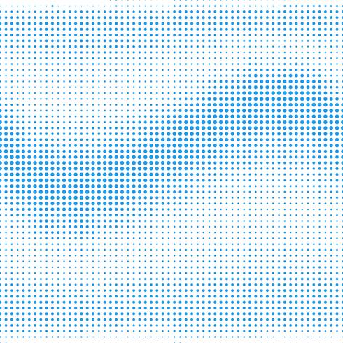 Abstract blue halftone wave background vector