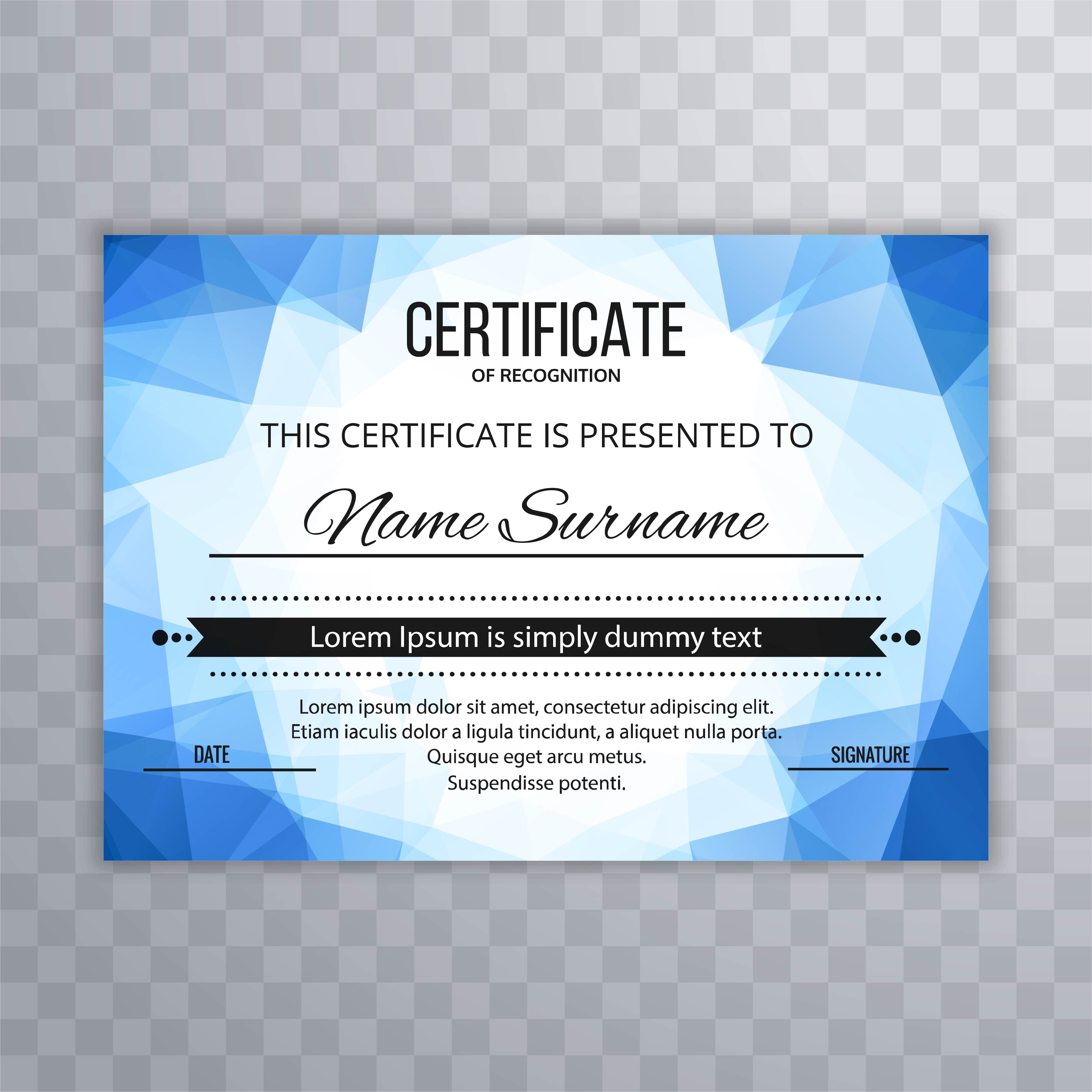 Background For Certificate Template