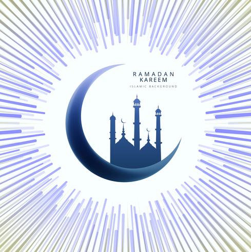 Ramadan Kareem elegant card background vector