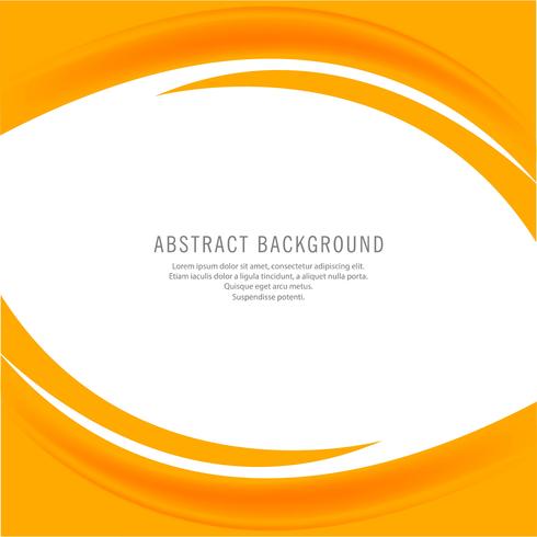 Abstract creative yellow business wave background vector