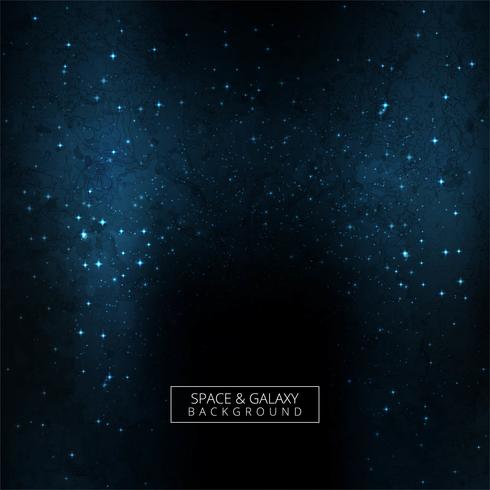 Beautiful universe blue galaxy background vector