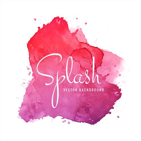 Abstract colorful watercolor splash background vector